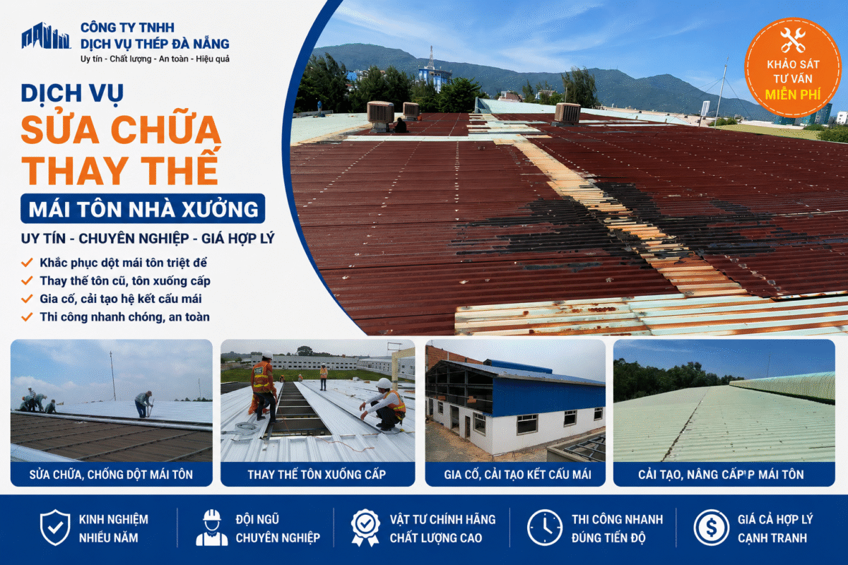 Sửa chữa mái tôn